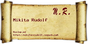 Mikita Rudolf névjegykártya
