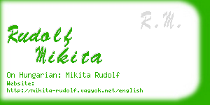 rudolf mikita business card